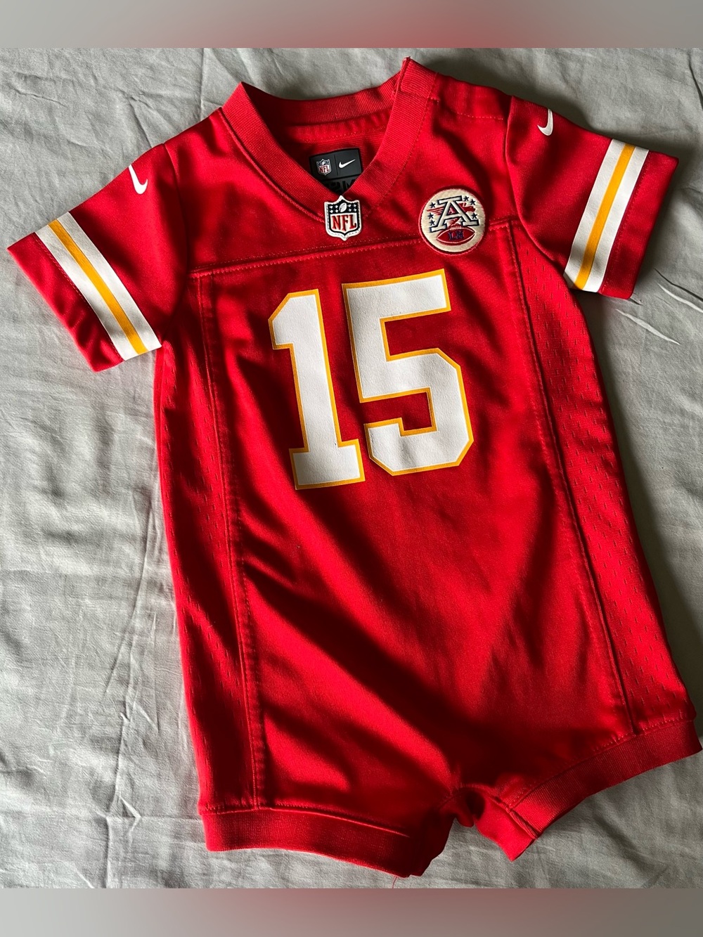 Infant Nike Patrick Mahomes Red Kansas City Chiefs Romper Jersey 12 Month